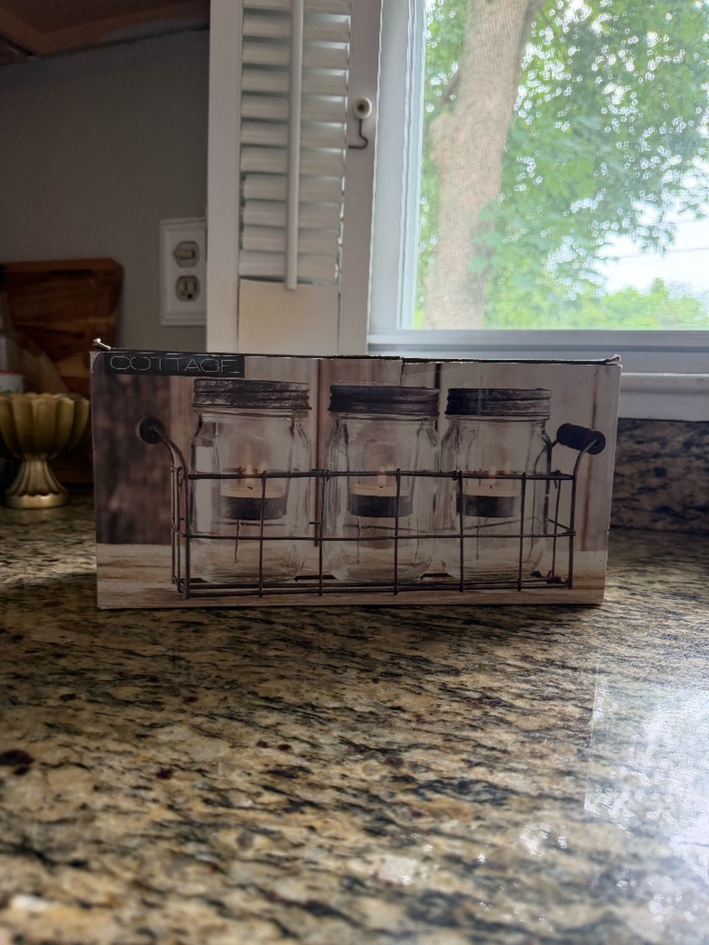 Mason Jar Candle Holder